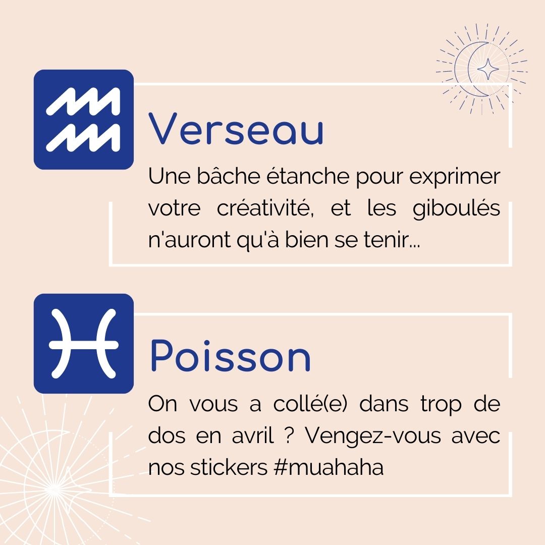 Astroprint - verseau et poisson